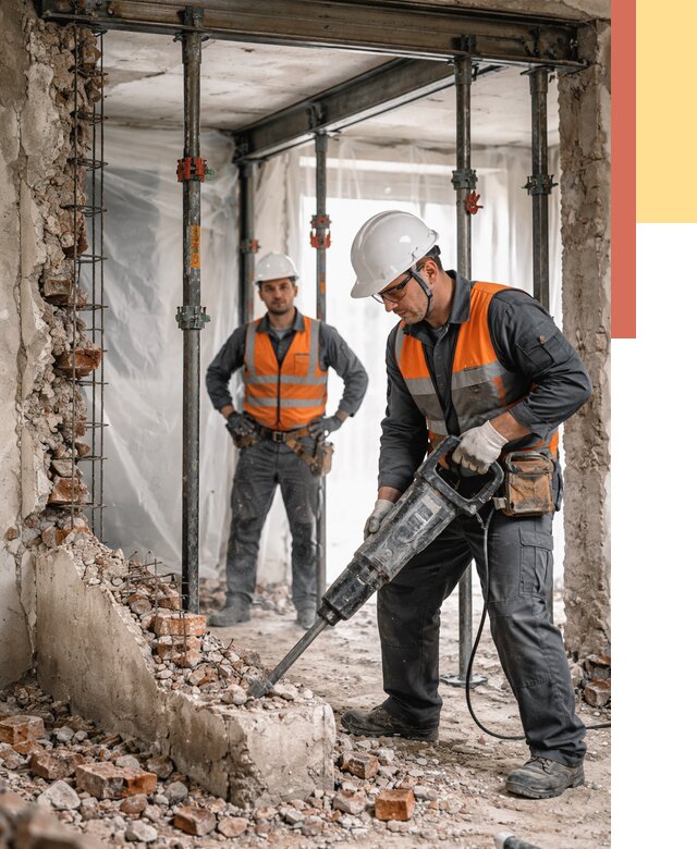 Снос несущих стен в Москве от 10979 руб. — демонтаж несущей стены под ключ | ОТДЕЛОЧНИКМск