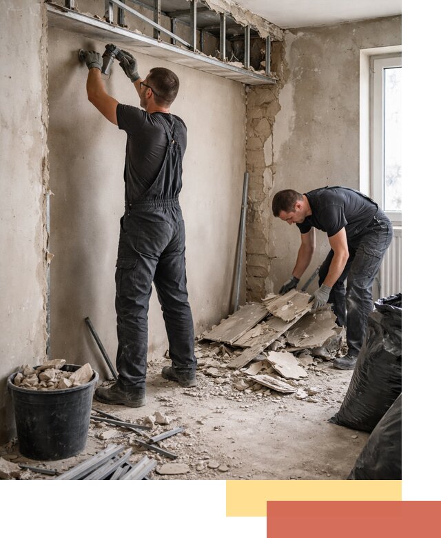 Демонтаж короба из гипсокартона в Москве быстро и аккуратно