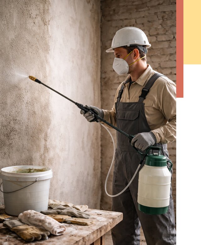 Антисептическая обработка стен в Москве от 1285 руб. — быстро и недорого | ОТДЕЛОЧНИКМск