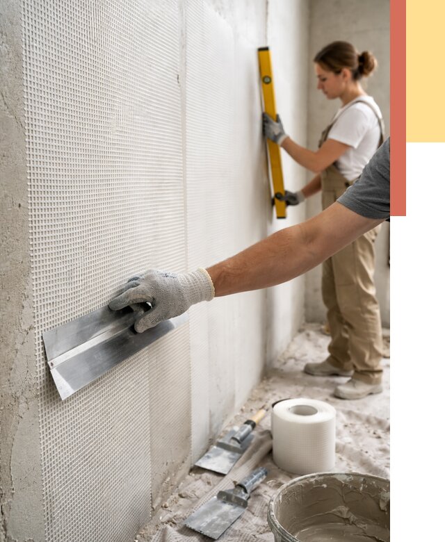 Армирование стен стеклосеткой в Москве от 3428 руб. под ключ | ОТДЕЛОЧНИКМск