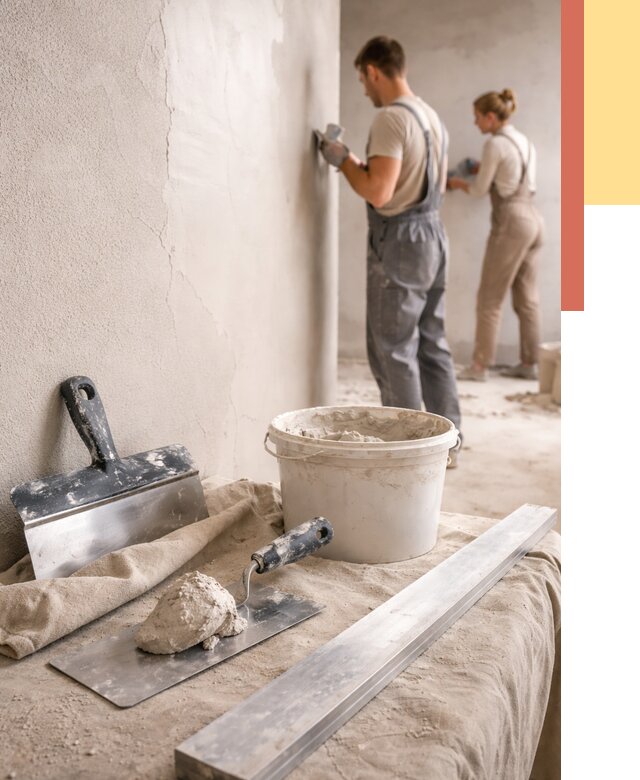 Штукатурка стен гипсовая в Москве от 4820 руб/м2 — быстро и недорого | ОТДЕЛОЧНИКМск