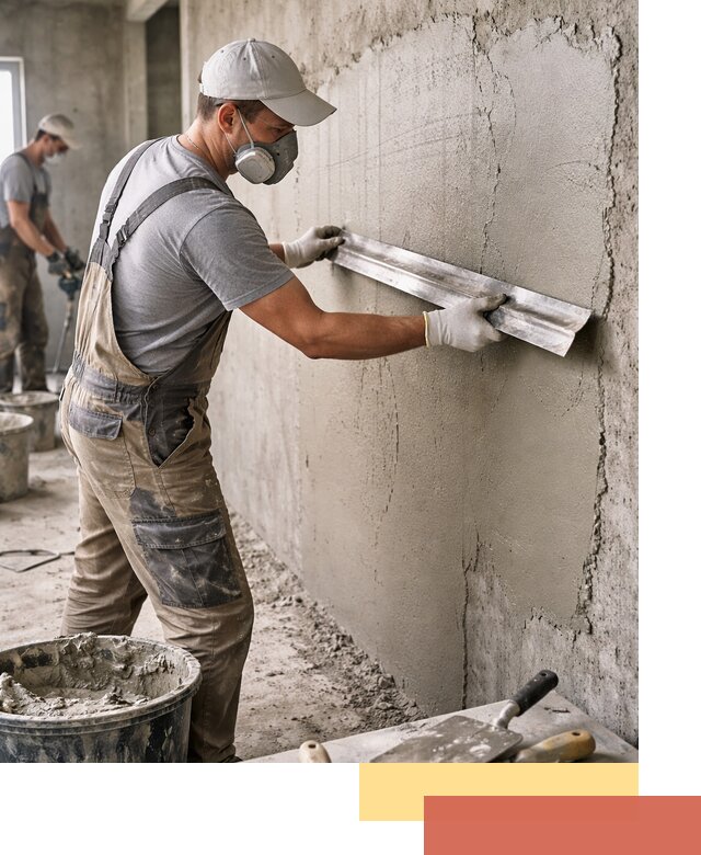 Штукатурка бетонных стен в Москве качественно и долговечно