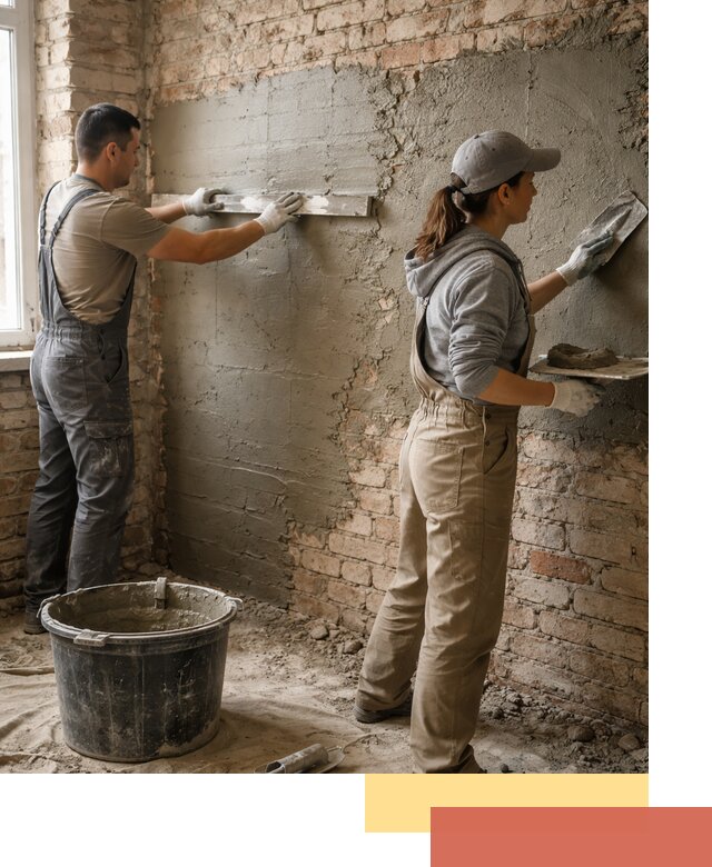 Штукатурка кирпичных стен в Москве — качественно и надежно