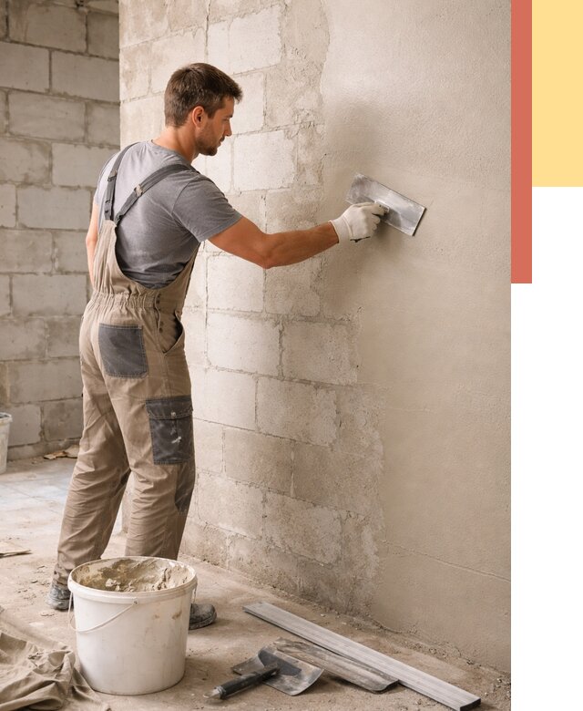 Штукатурка стен из газобетона в Москве от 2249 руб./м2 — быстро и недорого | ОТДЕЛОЧНИКМск