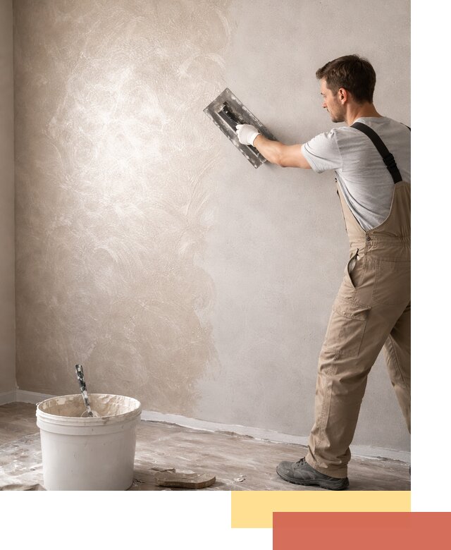 Декоративная штукатурка «Мокрый шелк» под ключ в Москве