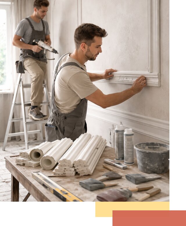 Монтаж лепнины на стены в Москве профессионально и качественно