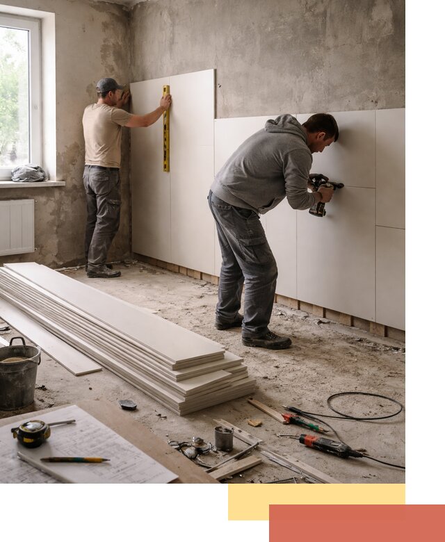 Монтаж ПВХ панелей на стены в Москве качественно и быстро