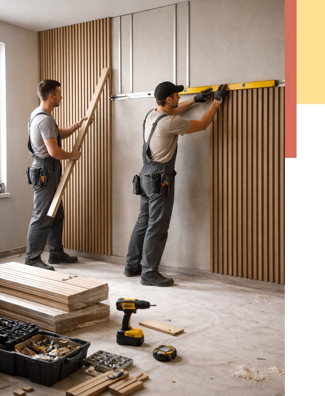 Монтаж реечных панелей на стены в Москве от 1285 руб. — быстро и недорого | ОТДЕЛОЧНИКМск