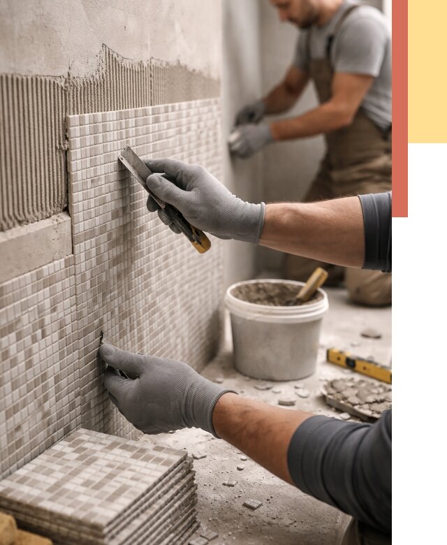 Облицовка стен мозаикой в Москве от 3428 руб/м2 — укладка мозаики на стены | ОТДЕЛОЧНИКМск