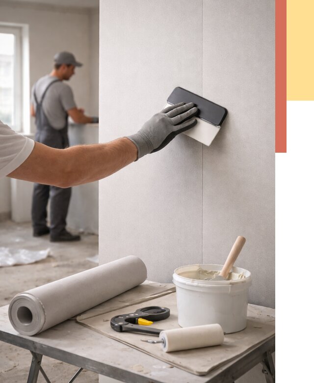 Поклейка обоев под покраску в Москве от 3749 руб. за м2 | ОТДЕЛОЧНИКМск