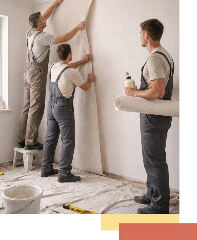 Оклейка стен обоями в Москве — качественно и профессионально