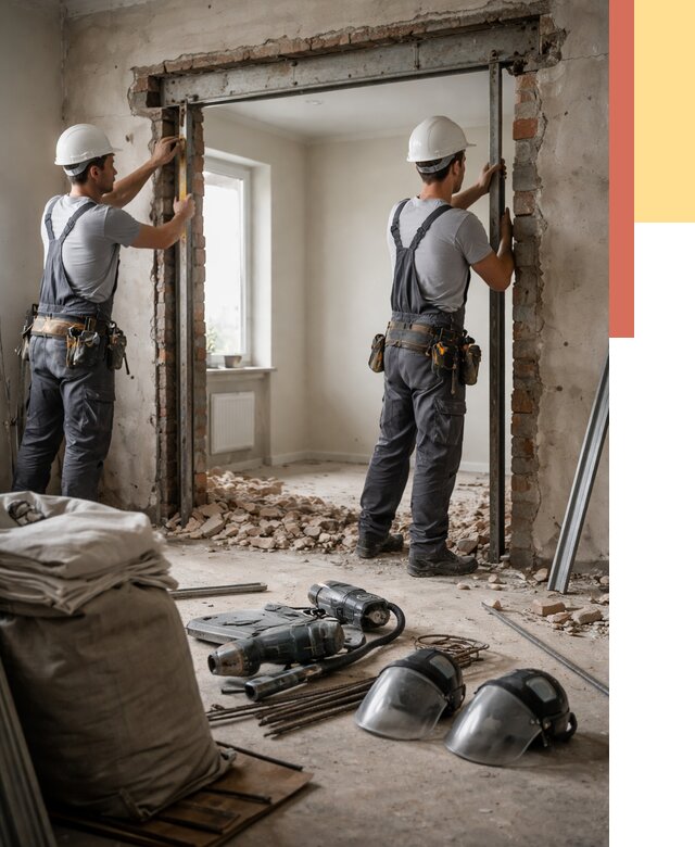 Расширение дверного проема в Москве от 13389 руб. под ключ | ОТДЕЛОЧНИКМск