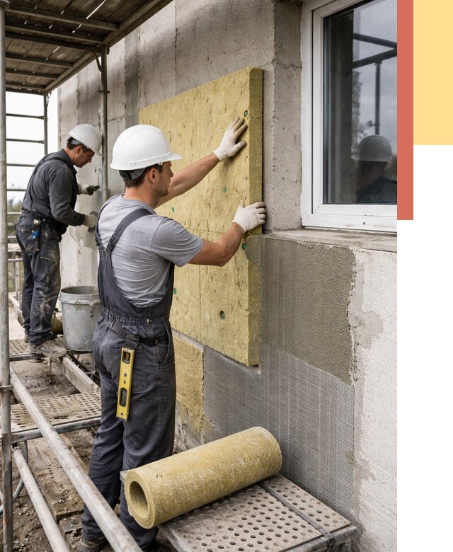 Утепление стен в Москве от 4606 руб. под ключ — быстро и недорого | ОТДЕЛОЧНИКМск