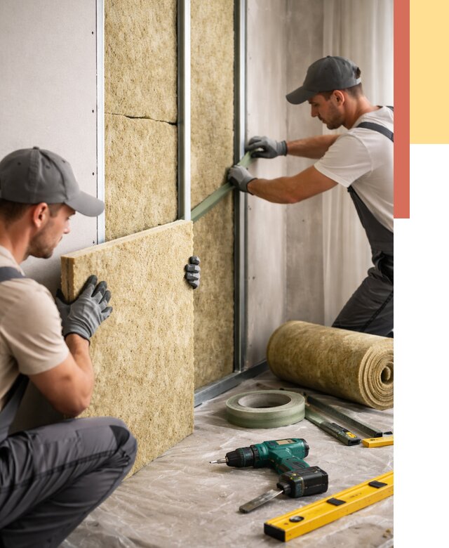 Шумоизоляция стен в Москве под ключ от 1982 руб. | ОТДЕЛОЧНИКМск