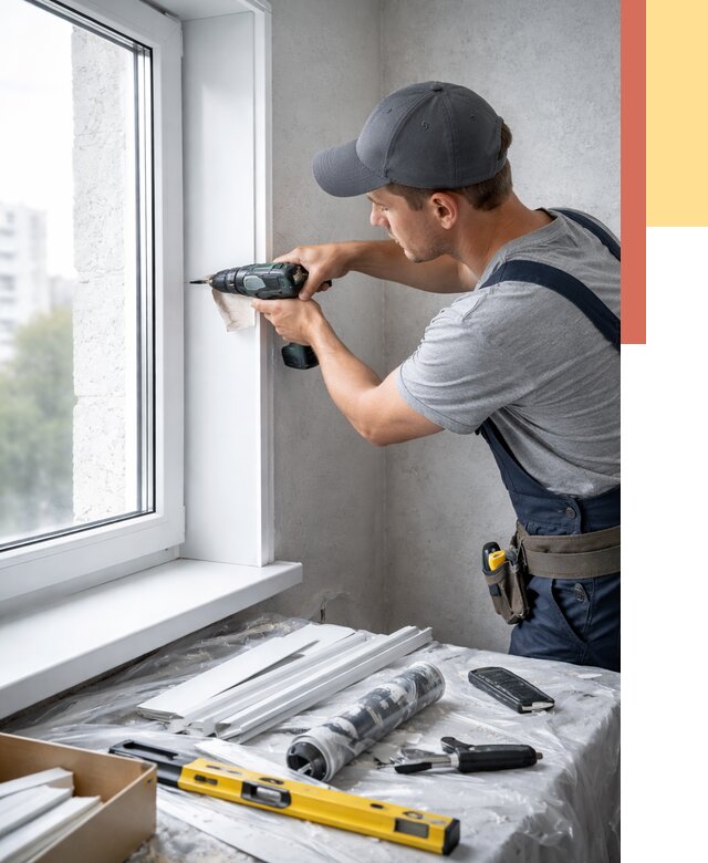 Установка пластиковых откосов в Москве от 2410 руб. | ОТДЕЛОЧНИКМск монтаж, быстро и недорого