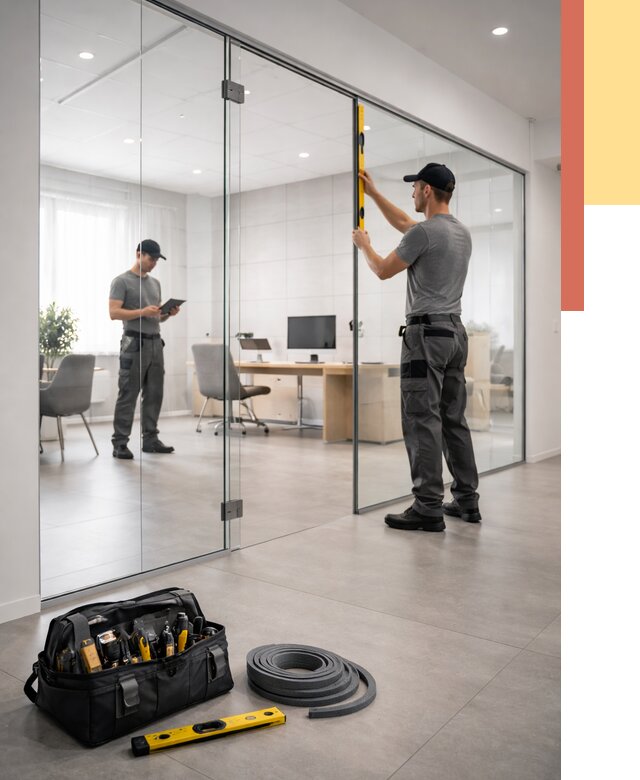 Цельностеклянные перегородки под ключ в Москве от 10175 руб. — монтаж и цены | ОТДЕЛОЧНИКМск