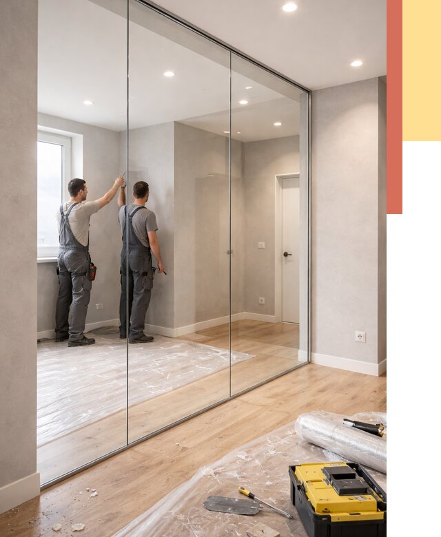 Безрамные стеклянные перегородки в Москве — монтаж от 10175 руб. | ОТДЕЛОЧНИКМск