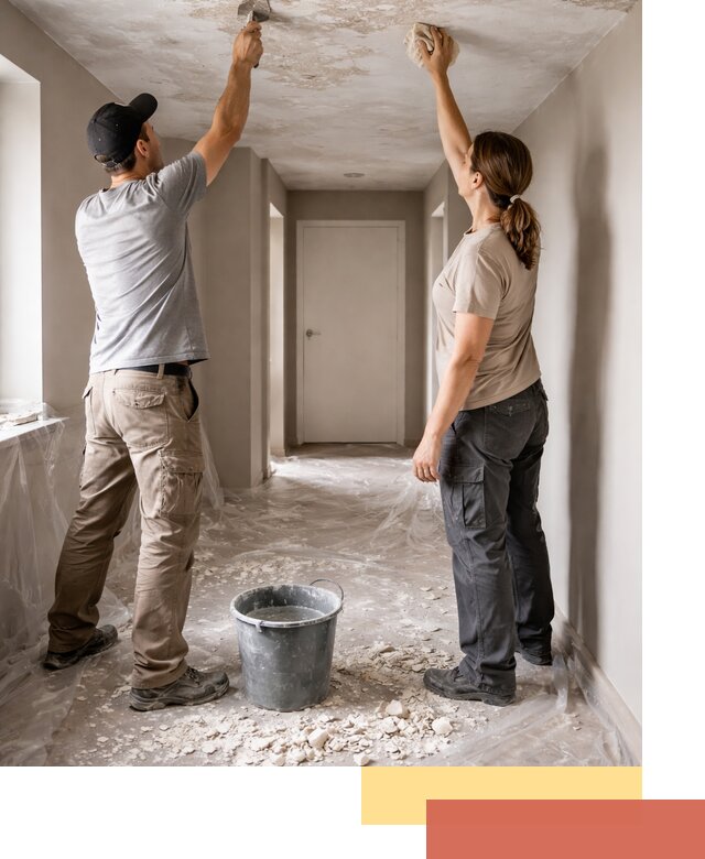 Удаление побелки с потолка в Москве — быстро и аккуратно