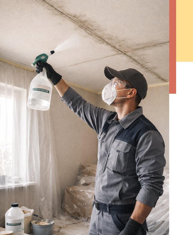 Антисептическая обработка потолка в Москве от 2678 руб. | ОТДЕЛОЧНИКМск