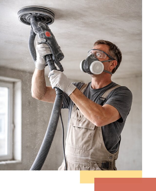 Шлифовка потолка в Москве — качественная подготовка под отделку