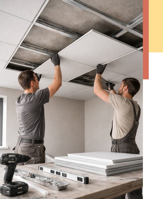 Монтаж кассетного потолка в Москве от 4820 руб/м2 — установка и сборка | ОТДЕЛОЧНИКМск