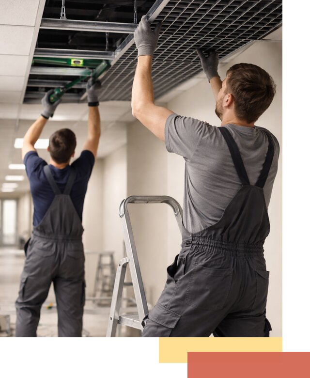 Монтаж потолка Грильято в Москве: установка под ключ качественно