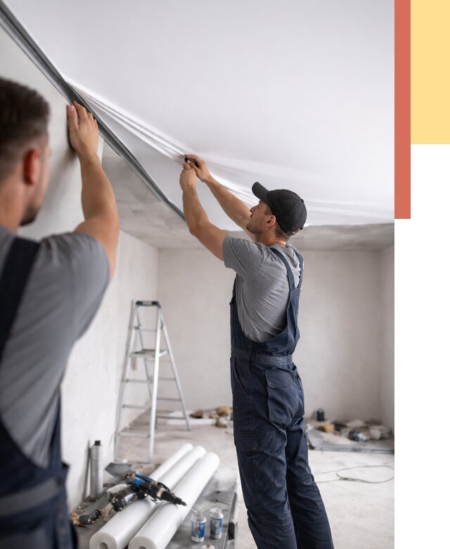 Монтаж матового натяжного потолка в Москве от 4820 руб./м² — быстро и недорого | ОТДЕЛОЧНИКМск