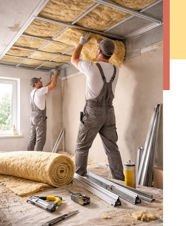 Утепление потолка в Москве от 7712 руб/м2 — недорого, быстро, под ключ | ОТДЕЛОЧНИКМск