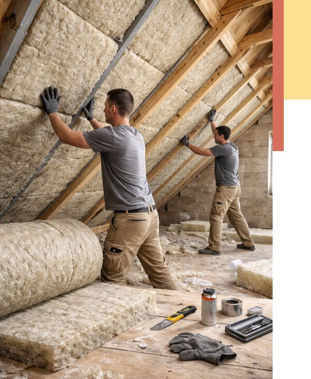 Утепление потолка минватой в Москве от 1553 руб. — быстро и недорого | ОТДЕЛОЧНИКМск