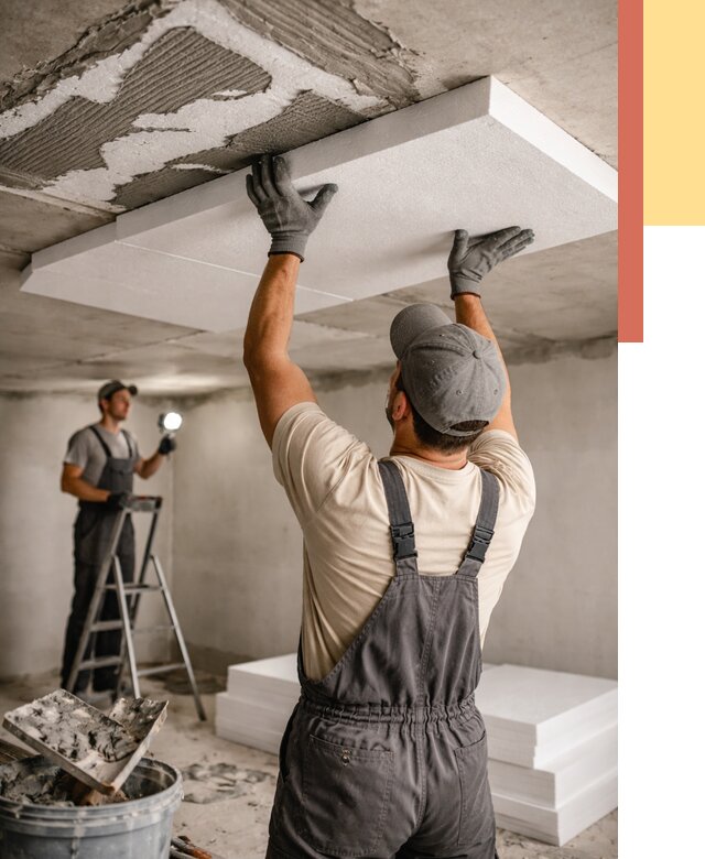 Утепление потолка пенопластом в Москве от 4820 руб/м2 — недорого и быстро | ОТДЕЛОЧНИКМск